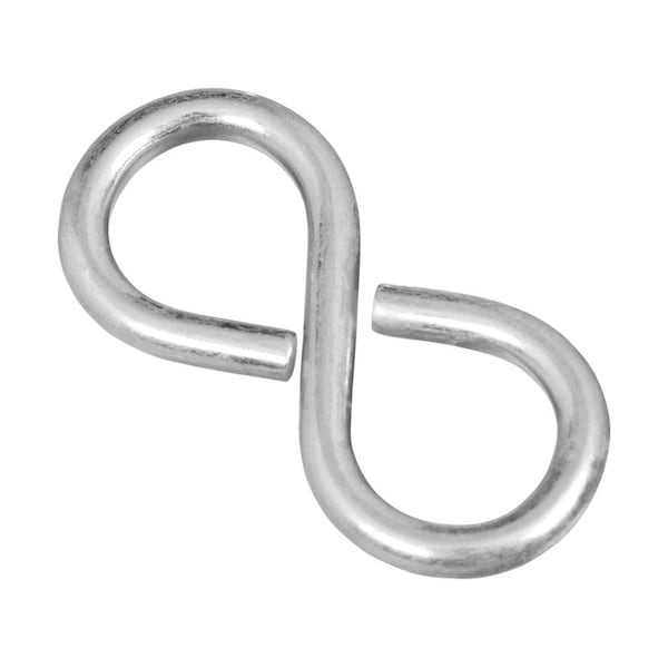 National Hardware National Hardware Zinc-Plated Silver Steel 1-5/8 in. L Closed S-Hook 1 pk N121-319 - main